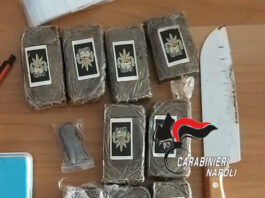 Bacoli: in auto con un chilo di hashish. Arrestate 2 persone