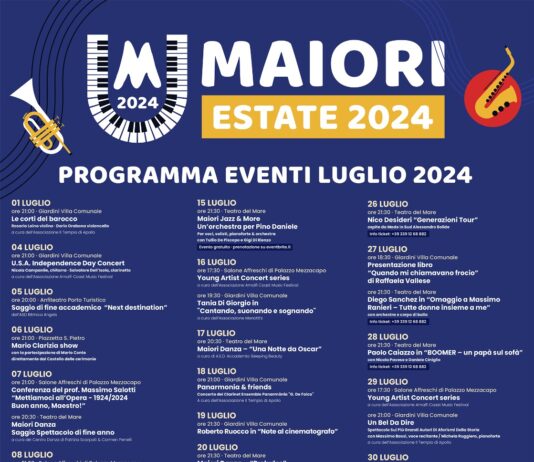 Maiori, oltre 60 eventi per il programma estivo. “Maiori Jazz & More”