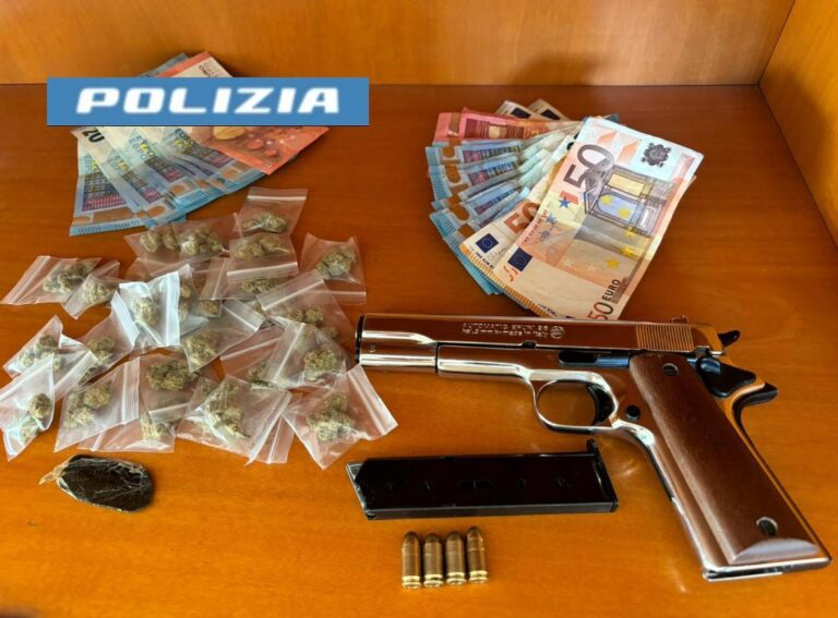 Acerra: tenta di sfuggire all’alt, investe i poliziotti e viene sorpreso con la droga ed un’arma