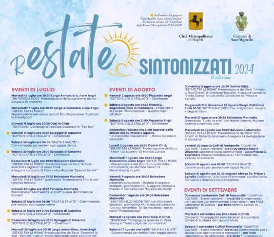 Sant'Agnello, Pino Imperatore inaugura la rassegna "Estate tra le righe" con il nuovo libro "I demoni di Pausilypon"