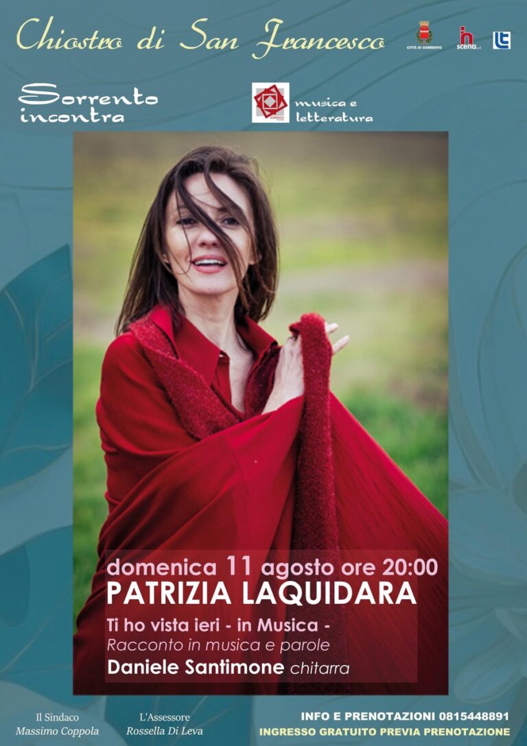 Patrizia Laquidara ospite a Sorrento Incontra