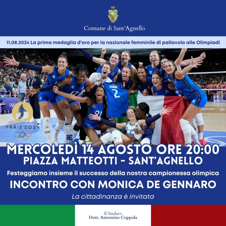 Grande festa a Sant’Agnello per il ritorno di Moki de Gennaro