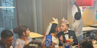 Coppia festeggia il matrimonio al McDonald's: è successo ad Avellino, le immagini subito virali