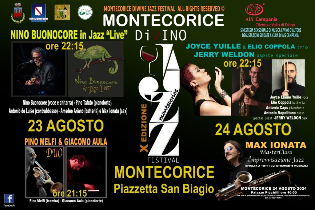 Il Montecorice DiVino Jazz Festival è nato nel 2013 con l’obiettivo di unire musica jazz di alta qualità e degustazione di vini