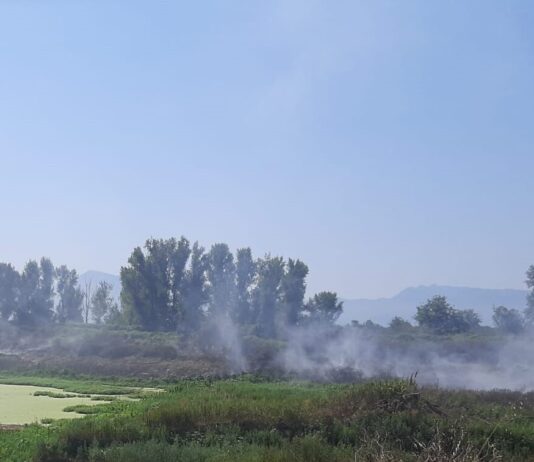 Monitoraggio della qualità dell’aria a San Giuseppe Vesuviano per incendio Vasca del Pianillo