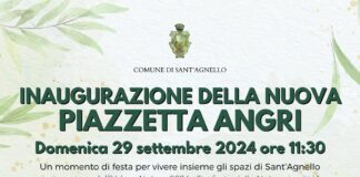 Sant'Agnello, domenica inaugurazione della nuova Piazzetta Angri. Aperitivo con la cittadinanza