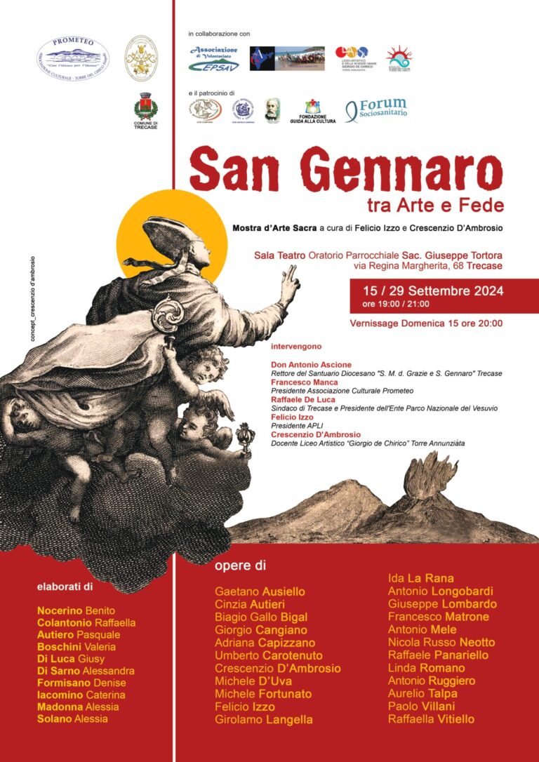 Trecase, inaugurazione della Mostra d’Arte Sacra “San Gennaro tra Arte e Fede” Trecase, inaugurazione della Mostra d’Arte Sacra “San Gennaro tra Arte e Fede”