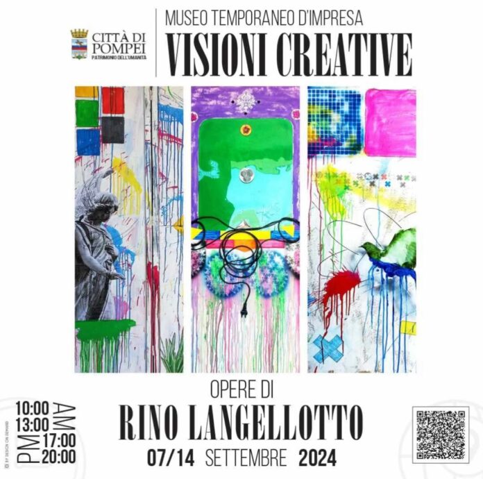 mostra rino lagellotto Pompei, dal 7 al 14 settembre le "Visioni Creative" di Rino Langellotto
