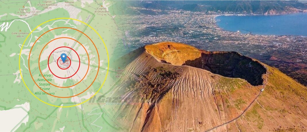 Il Vesuvio ha tremato: scossa 2.2 di magnitudo con epicentro nel cratere