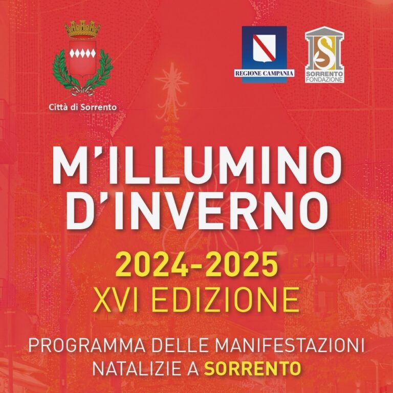 Sorrento, presentazione del programma della 16ma edizione di M’Illumino d’inverno Sorrento, presentazione del programma della 16ma edizione di M’Illumino d’inverno