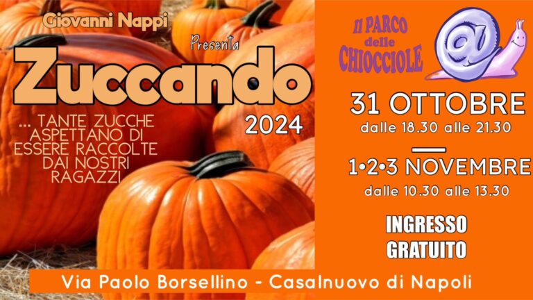 Casalnuovo: sold out al Parco delle Chiocciole per la seconda edizione di Zuccando Casalnuovo: sold out al Parco delle Chiocciole per la seconda edizione di Zuccando