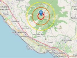 Terremoto stasera a Torre del Greco: scossa di magnitudo 2.8 sul Vesuvio