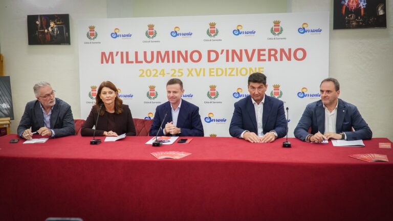 Sorrento: M’Illumino d’Inverno, presentato il programma della 16ma edizione Sorrento: M’Illumino d’Inverno, presentato il programma della 16ma edizione