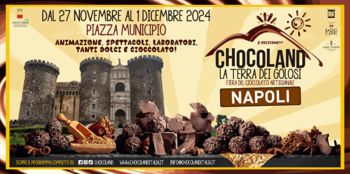 Napoli, torna "Chocoland, la terra del golosi": una terza edizione all'insegna dei record