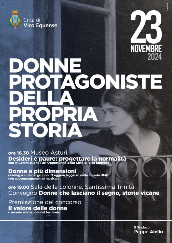 Vico Equense, sabato 23 novembre un pomeriggio per raccontare. Donne protagoniste della propria storia Vico Equense, sabato 23 novembre un pomeriggio per raccontare. Donne protagoniste della propria storia