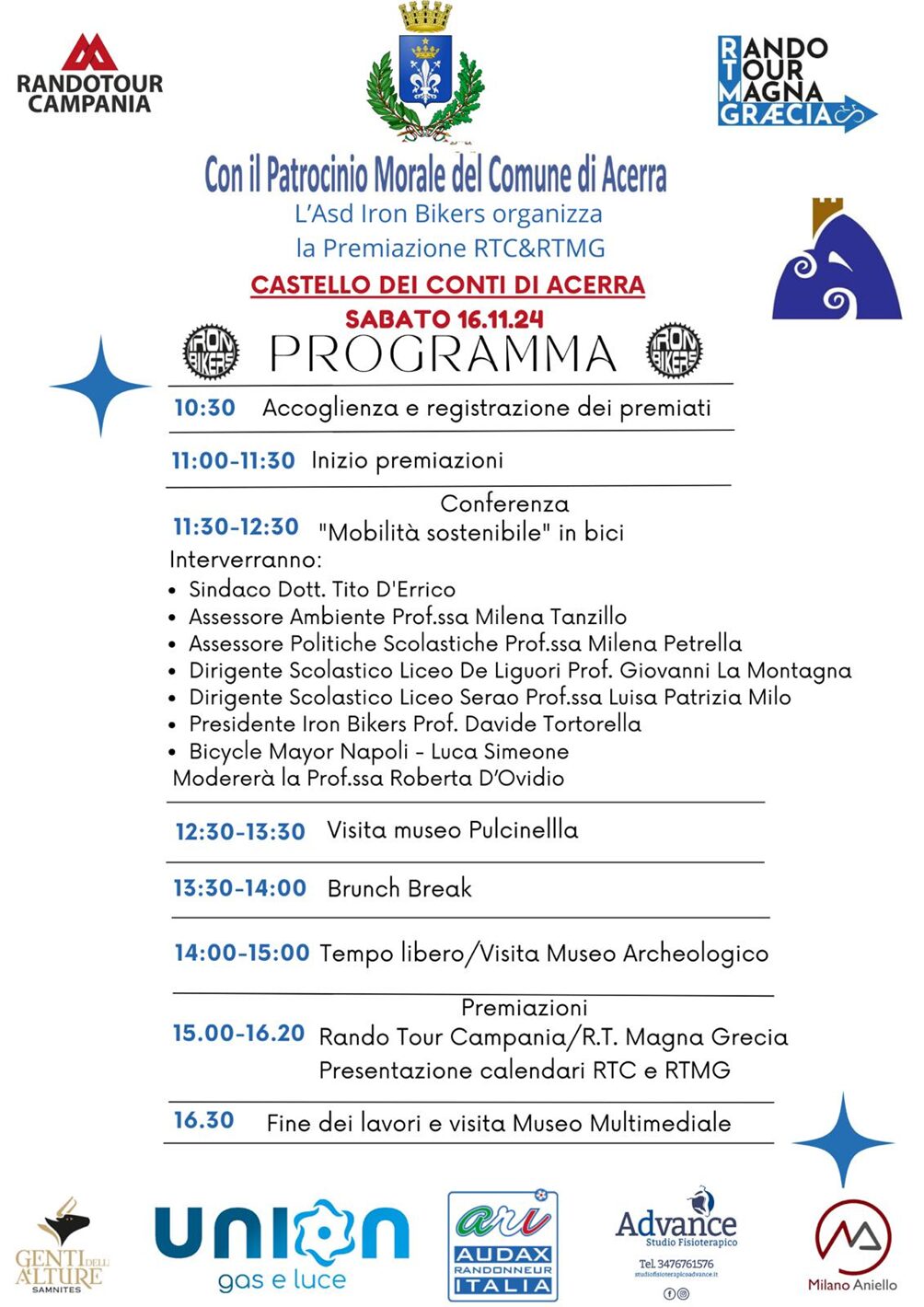 Giornata di Premiazione del Rando Tour Campania e Magna Graecia