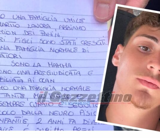 "Chiediamo perdono", i genitori del 17enne scrivono alla famiglia di Santo Romano