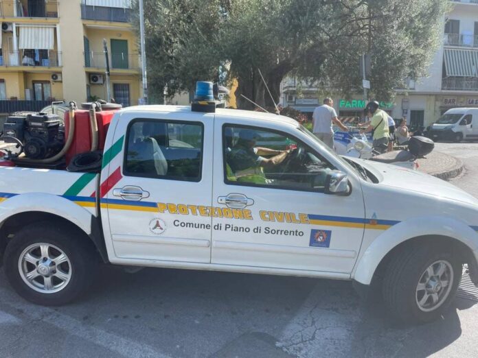 A Piano di Sorrento esercitazione di Protezione Civile il 6 e 7 dicembre