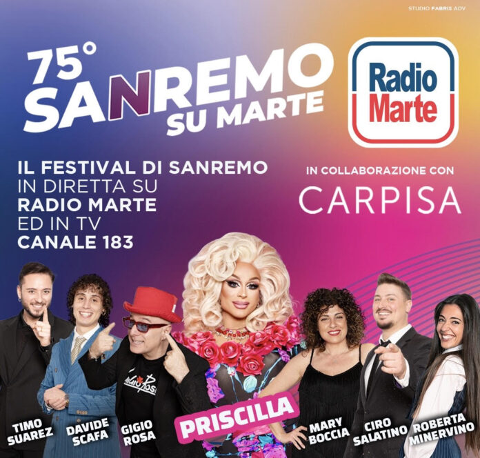 Sanremo: un lento con radio Marte “innamorarsi a Sanremo”