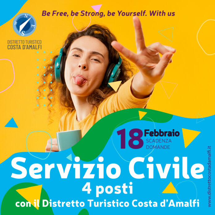 Costa d'Amalfi, quattro posti a bando per il Servizio Civile al Distretto Turistico