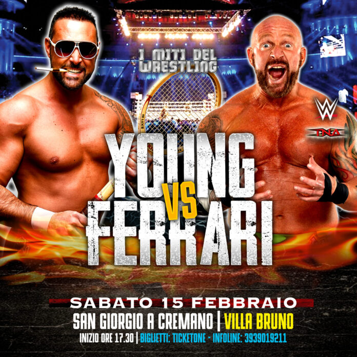 Wrestling, l’ex campione mondiale Eric Young a San Giorgio a Cremano sabato 15 febbraio