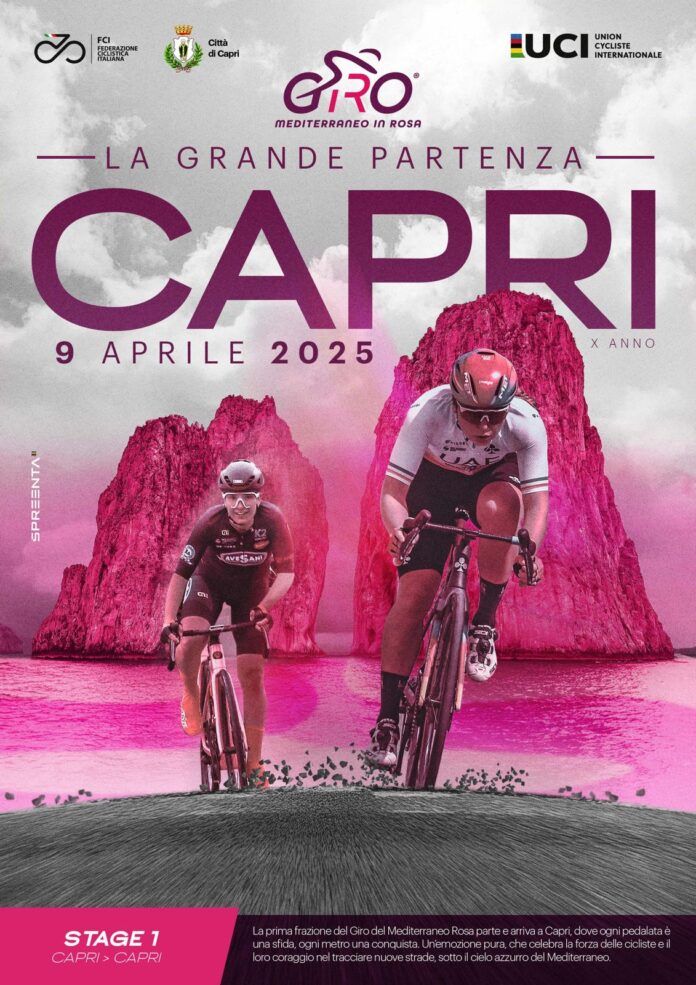 Giro Mediterraneo in Rosa, a Capri la grande partenza dell'edizione 2025