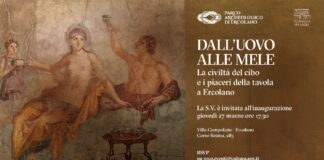 Inaugurazione della Mostra sul cibo del Parco di Ercolano a Villa Campolieto