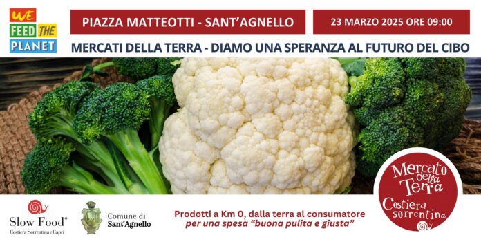 Domenica a Sant'Agnello il "Mercato della Terra" Slow Food