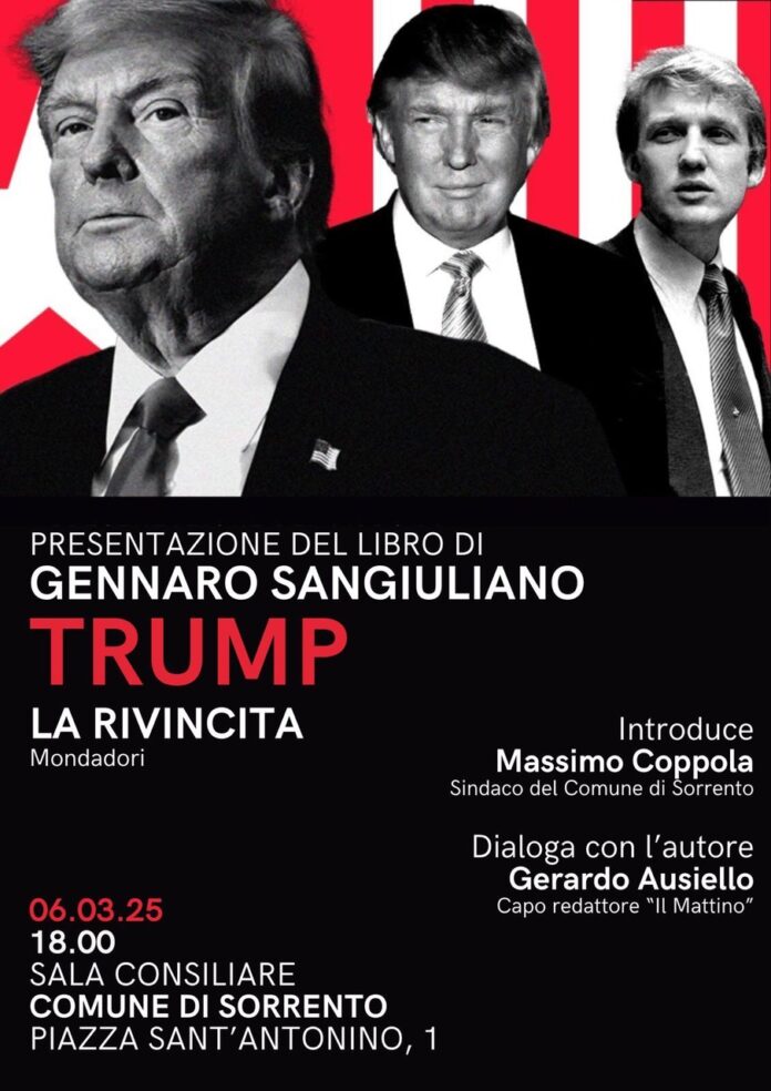 Sorrento, Gennaro Sangiuliano presenta "Trump. La rivincita"