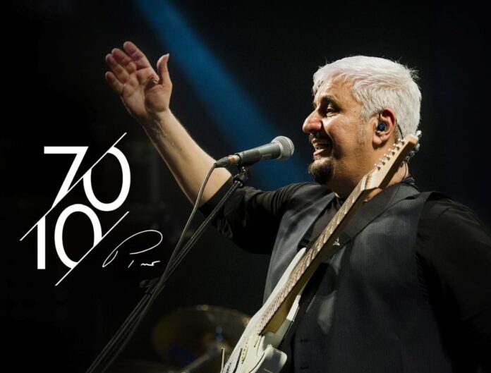 Settantanni Pino Daniele, da Poste Italiane cartoline e annullo