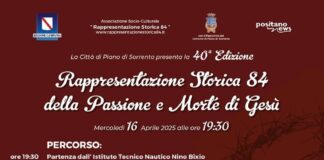 Piano di Sorrento: "Rappresentazione storica 84", quarantesima edizione: domani conferenza stampa alle 11 presso la Sala consiliare