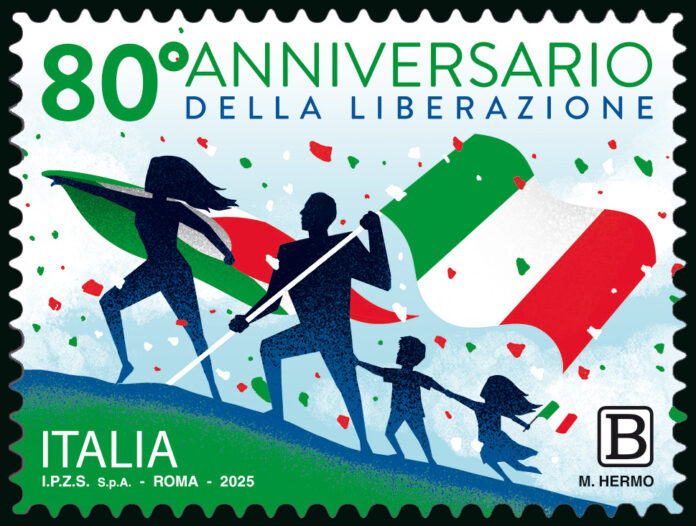 Poste Italiane, emesso dal Ministero delle Imprese e del Made in Italy un francobollo celebrativo della Liberazione