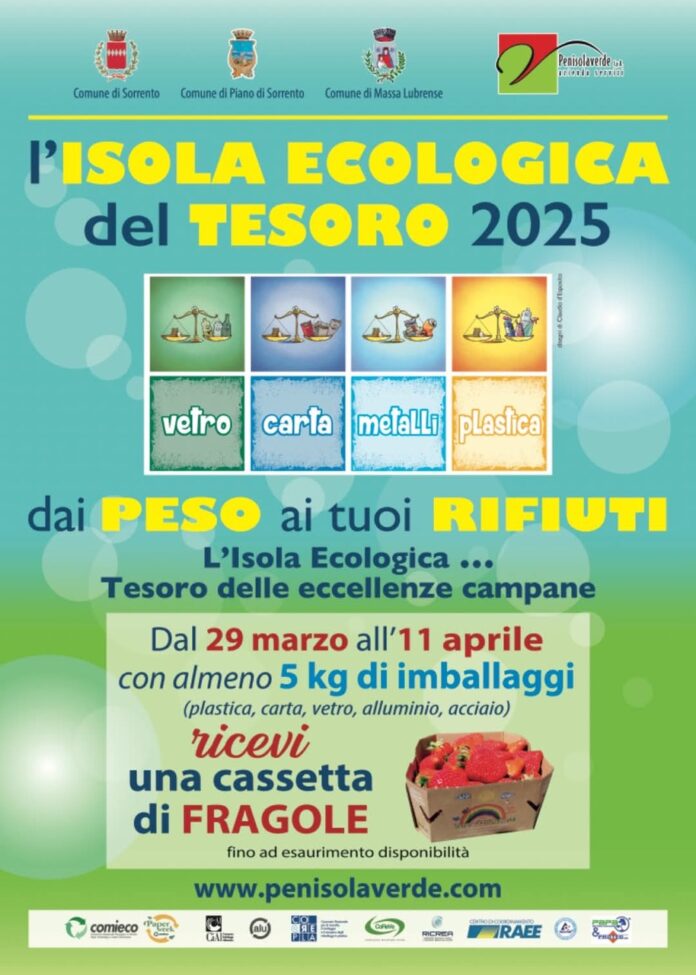 Sorrento, gli appuntamenti con l'Isola ecologica del tesoro