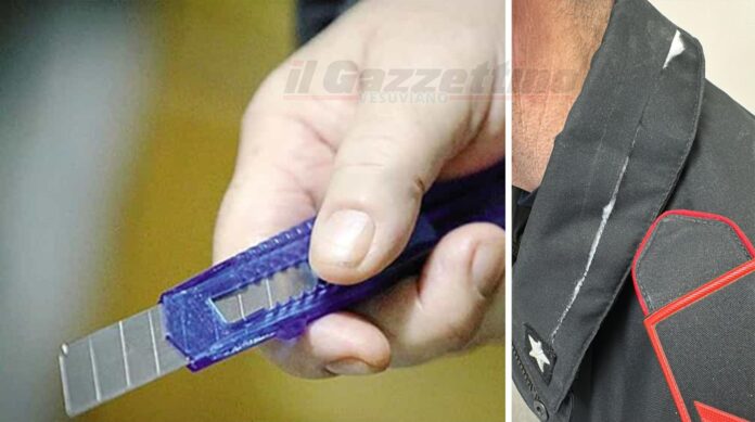 Marano: taglierino lacera il colletto del giubbotto evitando gravi lesioni a carabiniere. Arrestato 46enne per tentato omicidio