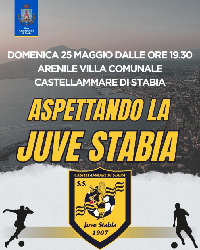 Castellammare, domenica 25 maggio tutti in villa comunale aspettando la Juve Stabia