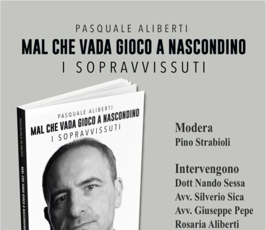 Scafati, Pasquale Aliberti presenta il suo nuovo libro: “Mal che vada gioco a nascondino – I Sopravvissuti”