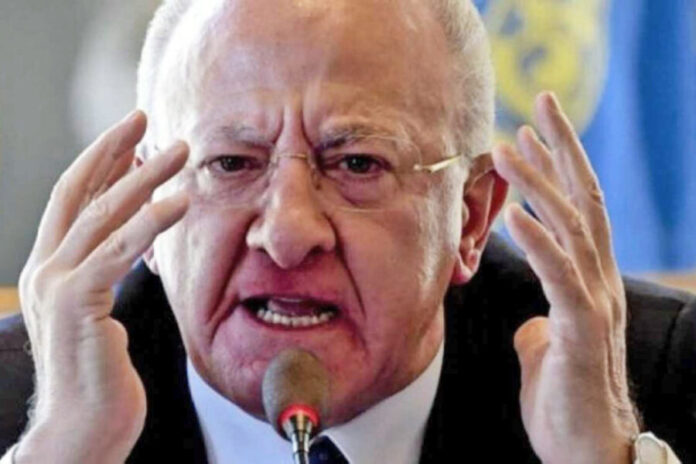 De Luca: "Non devono neanche immaginare che la Regione Campania possa diventare merce di scambio"