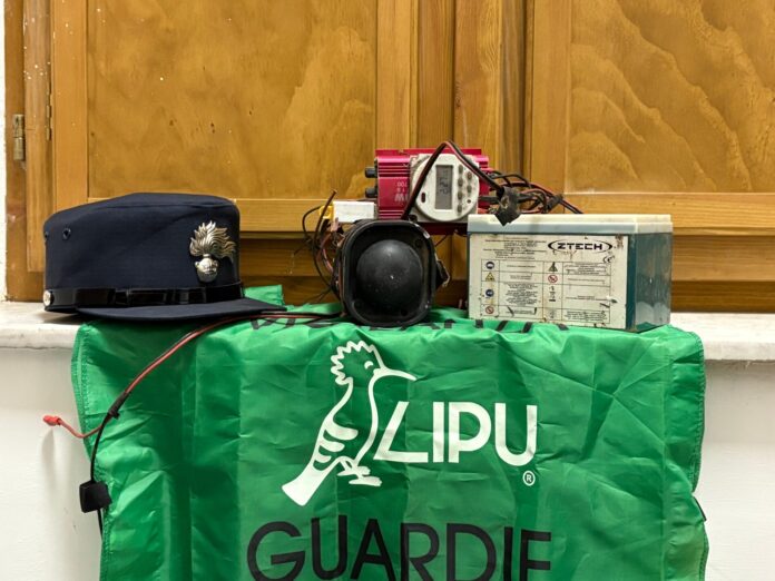 Campania: sequestrati 11 richiami elettromagnetici per il bracconaggio notturno