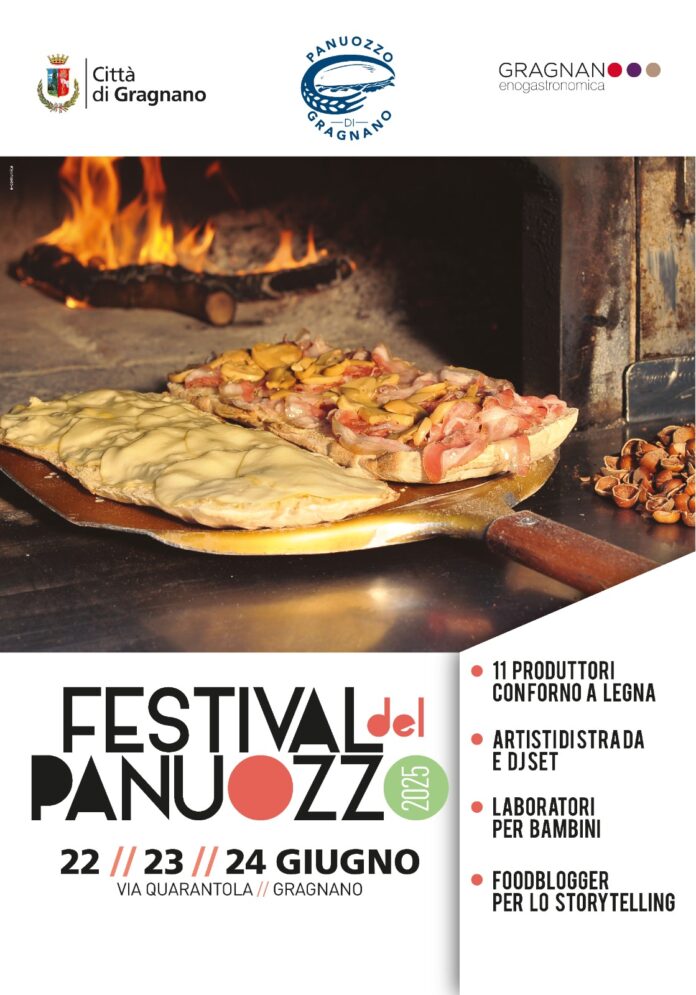 Gragnano: torna il “Festival del Panuozzo”, dal 22 al 24 giugno
