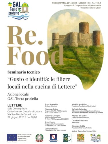 Gusto e identità nella cucina di Lettere: il seminario tecnico del GAL Terra Protetta sul valore delle filiere locali