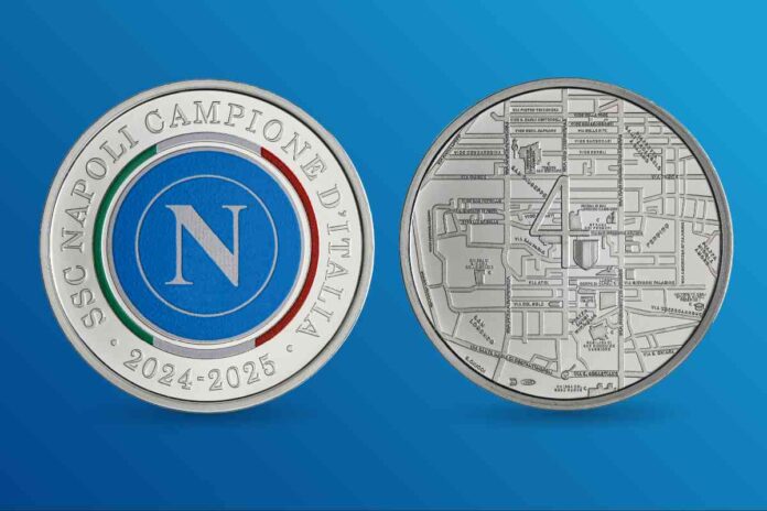Napoli campione d’Italia: arriva la medaglia ufficiale della Zecca di Stato