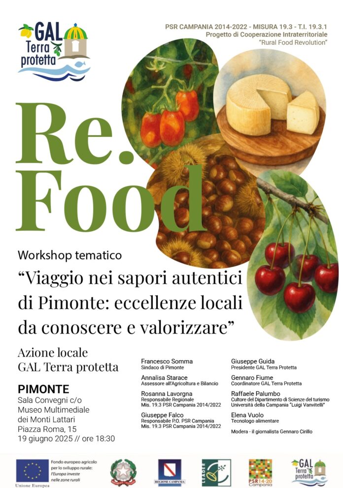 Re-Food fa tappa a Pimonte: viaggio nei sapori autentici per rilanciare le eccellenze dei Monti Lattari