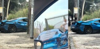 Ercolano, Ferrari distrutta in un incidente: illeso il conducente, disagi alla circolazione