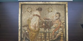 Pompei, mosaico trafugato durante la Seconda guerra mondiale restituito al Parco Archeologico