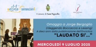 Mercoledì 9 luglio 2025: doppio evento a Sant’Agnello tra letteratura e musica