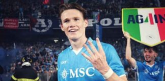 La vittoria del quarto Scudetto del Napoli, festeggiamenti in campo