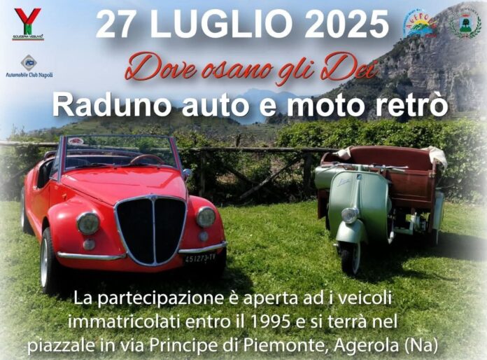 Domenica prossima ad Agerola la quinta edizione del raduno “Dove osano gli Dei”