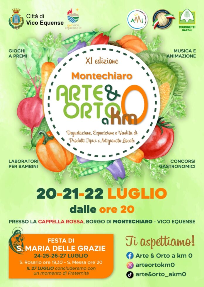 Vico Equense, torna “Arte e Orto a km 0”: Montechiaro celebra tradizione, sapori e cultura contadina