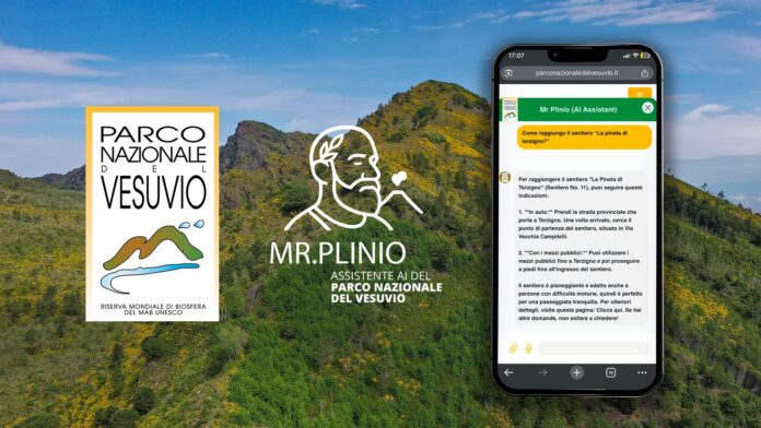 Il Parco Nazionale del Vesuvio lancia Mr. Plinio: il primo assistente AI al mondo per un’area protetta