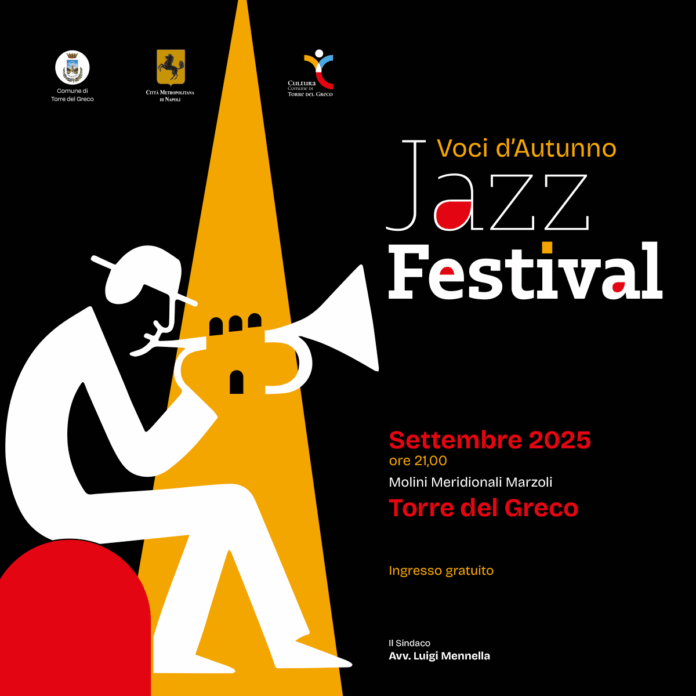 Torre del Greco, voci d’Autunno Jazz Festival 2025: presentazione ufficiale lunedì 1 settembre Torre del Greco, voci d’Autunno Jazz Festival 2025: presentazione ufficiale lunedì 1 settembre